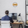 Relaxdays Wall Clock Wood Look Modern Analogue Clock for Kitchen,
