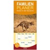 Familienplaner 2026 - Action in der Savanne mit 5 Spalten
