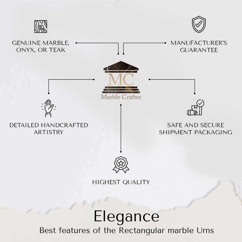 Luxurious Marble Desk Clock – Hand Carved, Polished Modern Table