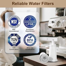 2 Pack Water Filters for Breville Bambino,compatible with Breville Oracle Touch,Barista Touch,Bes878,Bes880,Bes920,Bes008,Espresso Machines Filter