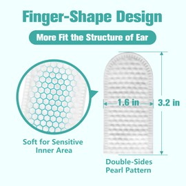 AAIHE Dog Ear Finger Wipes,Gently Remove Ear Wax & Dirt,Relieve Ear Itching. All Natural Ingredients Dog Ear Wipes.Safe & Gentle Ear Wipes for Dog & Cat - 50 Count