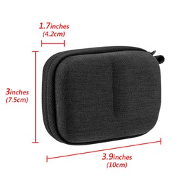 GEEKRIA Funda de transporte para cámara de acción compatible con GoPro Hero 6, 7, 8, 9, 10, 11, Insta360 GO 3, ONE R, bolsa de almacenamiento de viaje de carcasa dura, accesorios deportivos