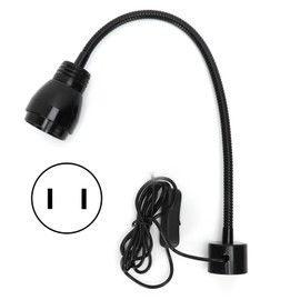 7W LED Magnetic Work Light Flexible Gooseneck for Machine Tools Lathe Industrial LightingUS Plug 110‑220V
