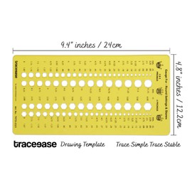Traceease Round Settings & Stone Gauge Jewelry Templates Drafting Tools Jewellery Designing Stencils