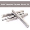 4pcs Straight Router Bits Set 1/4" Shank, Solid Carbide TCT