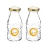 Kilner Twist Top Milk Bottle 1/3 Pint 189ml Clear (Pack
