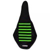 Kawasaki KFX 450 R Seat cover 2008-2014 Black Green Ribs
