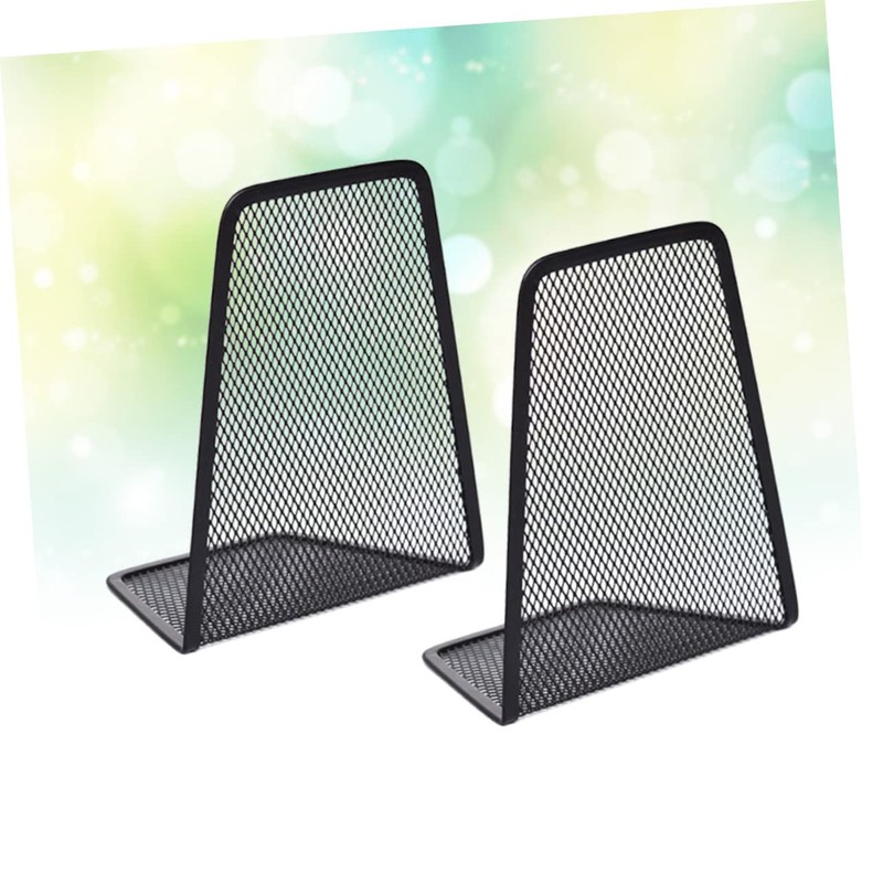 Operitacx Pack of 4 Iron Metal Frame Bookcase Book Folder