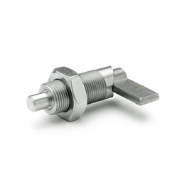 Ganter Normelemente GN 612-5-M10-AK-NI 612-5-M10-AK-NI Stainless Steel Locking Latch, Stainless Steel, Thread d2: M10