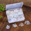 4 Styles 550 Pcs Earring Backs Rubber, Clear Plastic Earrings
