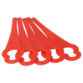 vhbw 5 x Replacement Blades Compatible with Einhell GC-CT 18/24 Li, GC-CT 18/24 Li P, GE-CT 18 Li Grass Trimmer - Replacement Blade Red, Nylon/Plastic