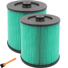 17912 & 9-17912 HEPA Vacuum Filter Compatible with Craftsman, Filter No.9-17912 fits 5, 6,8,9,12,14,16 and 32 gal vacs or larger made after 1988