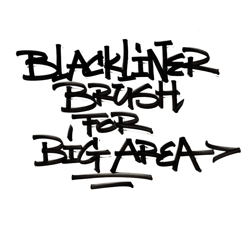 Molotow Blackliner Black Marker Brush - MO200486, Black