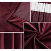 BEAUTEX Velvet Curtain, Ruffle Tape, U-Tape Curtain, Darkening and Opaque,