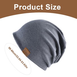 1 Pack Women Soft Cotton Wide Brim Thin Lightweight Breathable Long Brim Hat Multifunctional Lightweight Running Hat (Dark Grey)