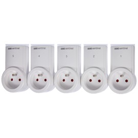 SCS Sentinel Set of 5 Remote Controlled Plug Sockets (2300 W)
