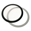DEMCiflex Staubfilter 225mm, rund - schwarz/weiß