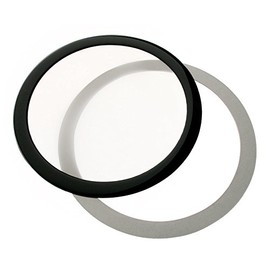 DEMCiflex Staubfilter 225mm, rund - schwarz/weiß