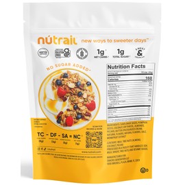 NuTrail Nut Granola Cereal, Honey Nut, No Sugar Added, Keto, Low Carb, Gluten Free, Grain Free, Healthy Breakfast 8 oz. 3 Count