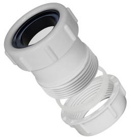 1 1/4 to 1 1/2 Sink Drain Adapter, Slip Joint Connection, Fits Sink Drains, Tailpieces, and Traps – Connects PVC, ABS, Cast Iron, Steel Pipes
