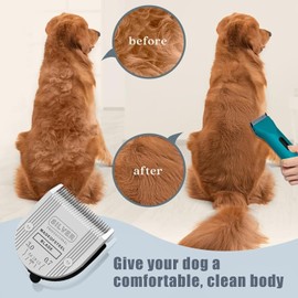 Adjustable 5 in 1 Blades Dog Grooming Blades Compatible with Wahl Animal Clipper Arco, Bravura, Chromado, Creativa, Figura, and Motion Pet, Dog, and Horse (Silver/1PCS)