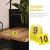 UPKOCH 10pcs Signage Reusable Table Numbers Detective Game Case Files