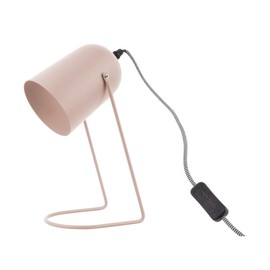 Leitmotiv Enchant Steel Table Lamp Matt Soft Pink Height 30 cm Diameter 18 cm Excl. E14 Max. 40 W