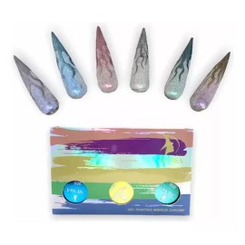 Mussa Gel Painting Espejo Cromado Gama De 6 Pzs Marca Mussa.