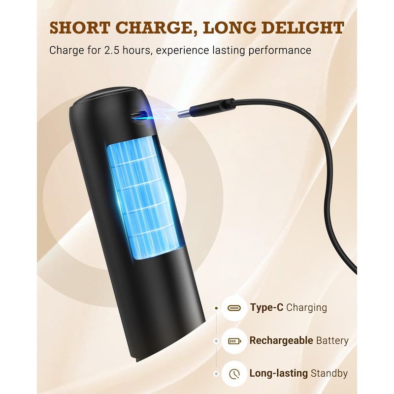 SIMPLETaste Rechargeable Milk Frother Handheld Electric Foam Maker, USB-C Drink