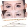 LALAFINA 3 Pcs Simple Fast Eyebrow Ruler Stainless Steel 3-point