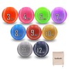 SunNordic Weighted Baseballs Set of 9, Premium Leather Baseball with