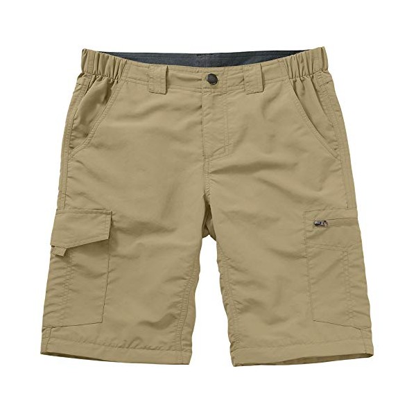 Hiking Shorts for Men Cargo Casual Quick Dry Lightweight Stretch Waist Outdoor Fishing Travel Shorts (6228 Khaki 30)