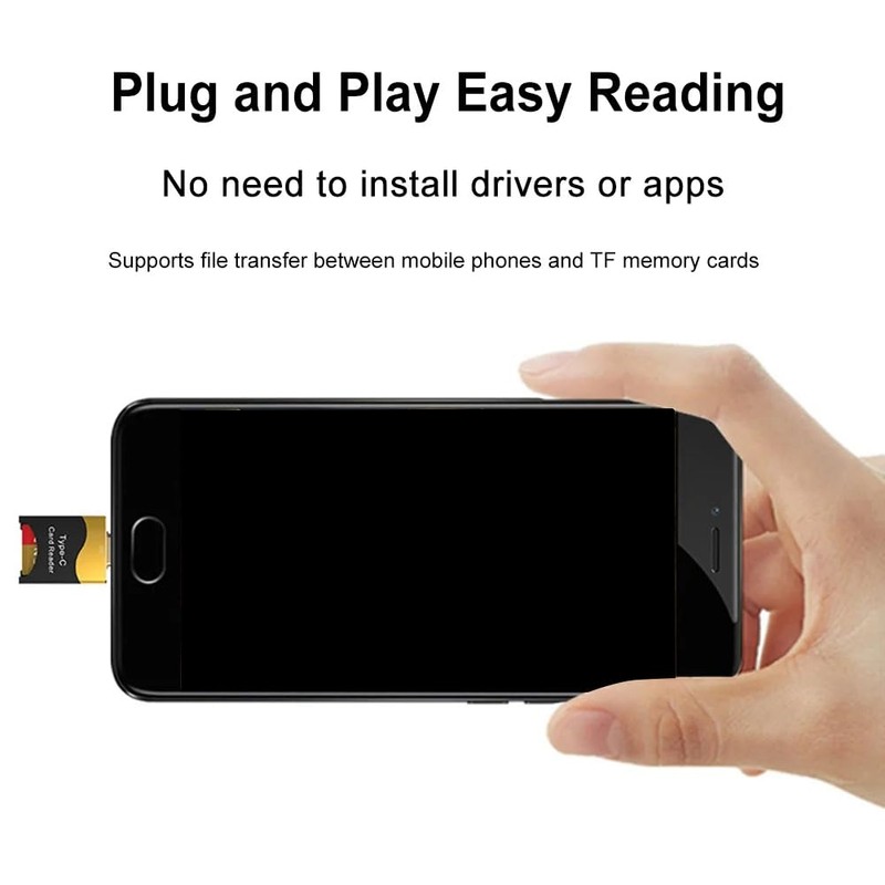 Snblzhef Type-C Card Reader Mobile OTG Card Reader Hidden Card