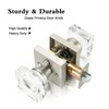 coolnews Glass Door Knobs Interior, Privacy Bathroom Bedroom Crystal Door