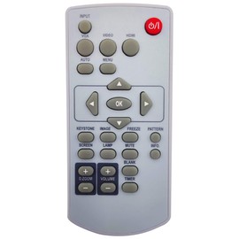 INTECHING 63910016 Projector Remote Control for Eiki EK-100W, EK-101X, EK-102X, EK-103X, EK-301W, EK-302X, EK-303U, EK-305U, EK-306U, EK-307W, EK-308U, EK-309W