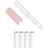 Mini Travel Lint Roller with Cover and 4 Refills Total