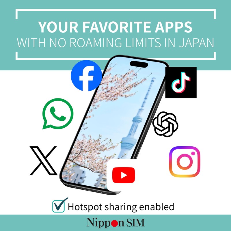 Japan SIM Card 15 Days Data Only | 10GB High-Speed