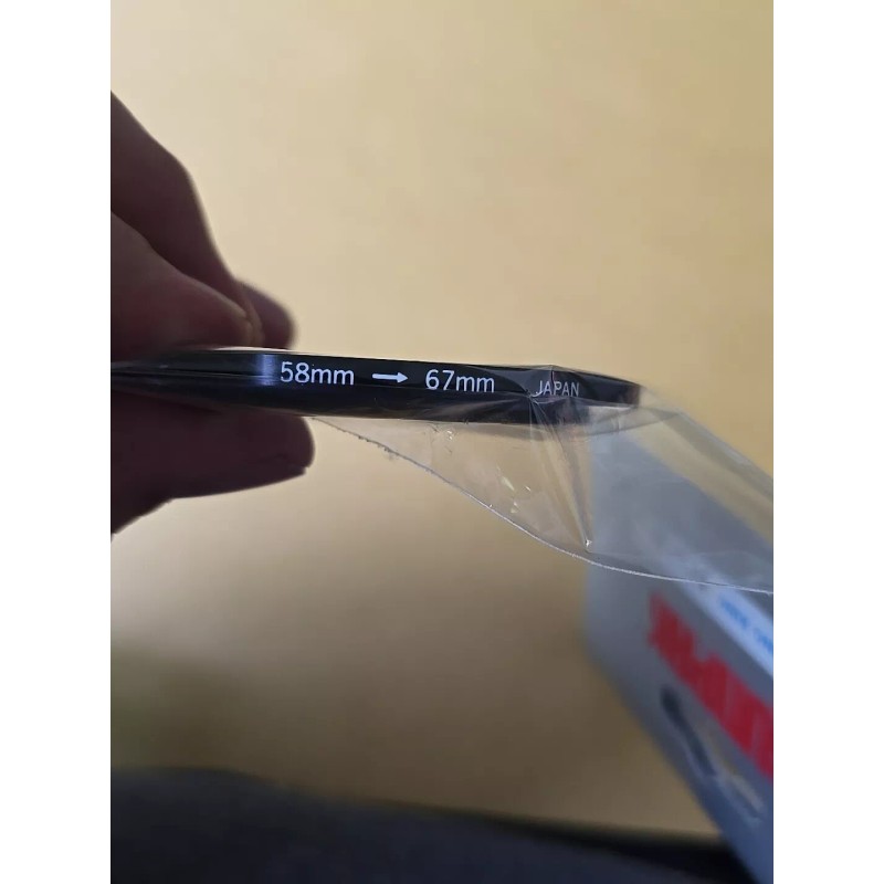 SUNPAK Vtg NOS Metal Step Up Adapter Ring 58mm Lens