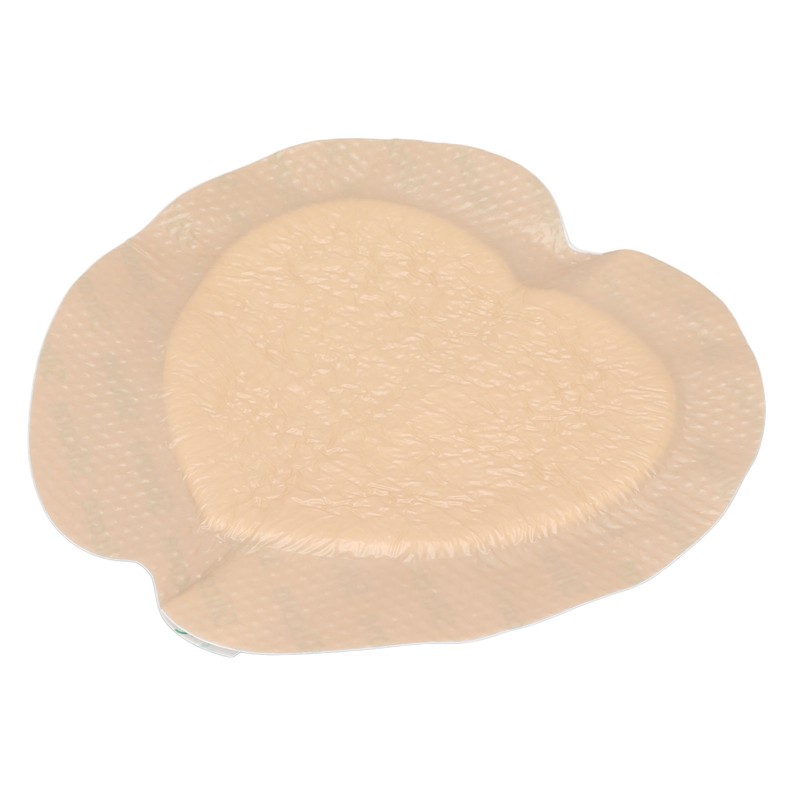 Heart Shaped Silicone Foam Dressing Bordered Waterproof Wound Bandage 18x18cm/7.09x7.09in