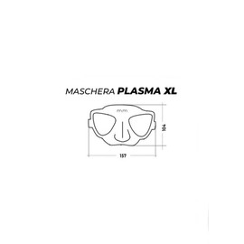 C4 Plasma Mask XL for Freediving and Diving Fishing (White)