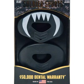 Soldier Sports Lip 2pk - Black Protector Mouthguards - New in Box