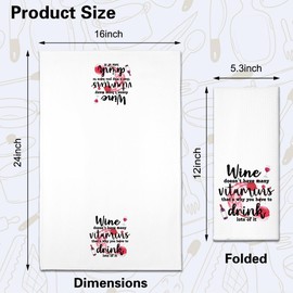 ZBBFSCSB Cheers to Pour Decisions Funny Kitchen Towels 2 Pack, Sweet New House Gift for The Hostess, Christmas Birthday Housewarming Gift for Mom Grandma Sisters Neighbors Friends