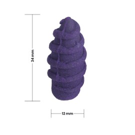 Aakriti Gallery Backflow Natural Incense Waterfall Cones Unique Shape for Backflow Incense for Prayer, Meditation, Relaxation Burner Holder (25 pcs) (Screw, Lavender) …