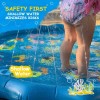 Tuybb Alfombrilla Tapete Agua Fuente Inflable Niños Juguete 170cm