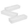 iplusmile Plastic Desk Drawer Organizers 3pcs Stackable Drawer Organizers Bins