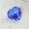 LOTOWELZON 1pc 60mm/2.36in Heart Shape Crystal Diamond Glass Gems Paperweight