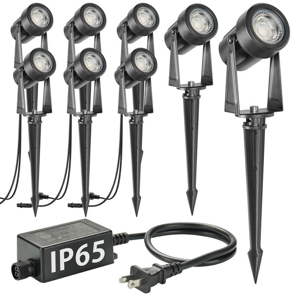 SUNTHIN SUNTHIN Outdoor Landscape Lighting, 8 Pack LED Spot Lights