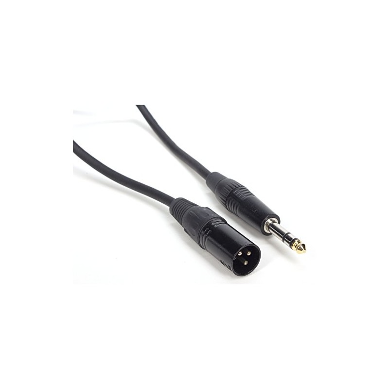 XLR Male auf Klinke Stereo schwarz 150cm