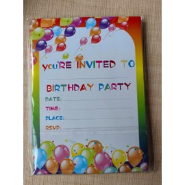32 Pack Birthday Invitation Cards for Kids Girls Boys Birthday Baby Shower with Folding Envelope Design and Holographic Stickers