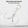 120PCS Treble Fishhooks Set High Carbon Steel High Strength Treble